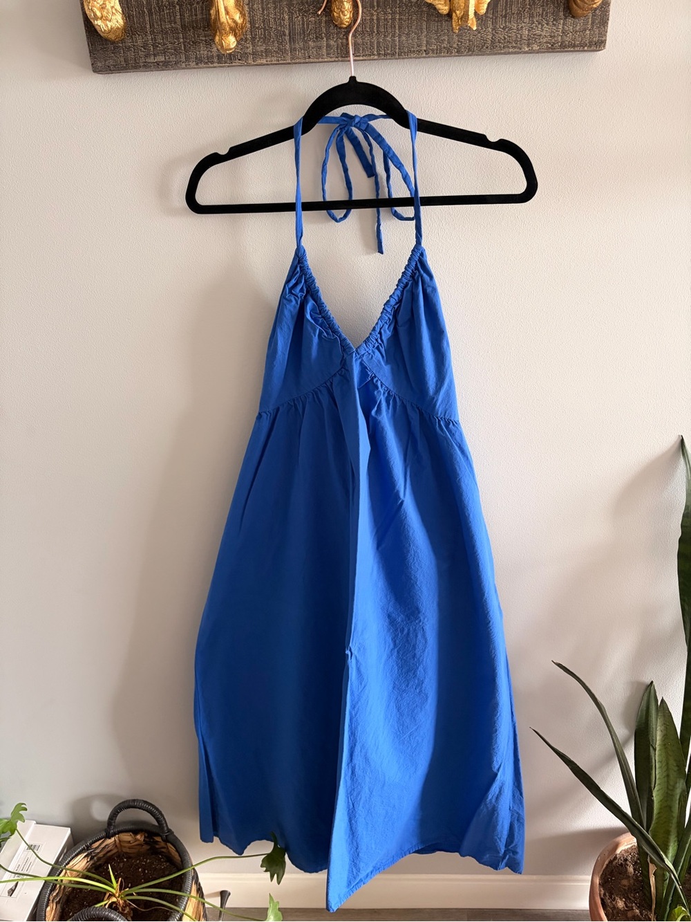 Universal Thread Royal Blue Halter Slip Dress